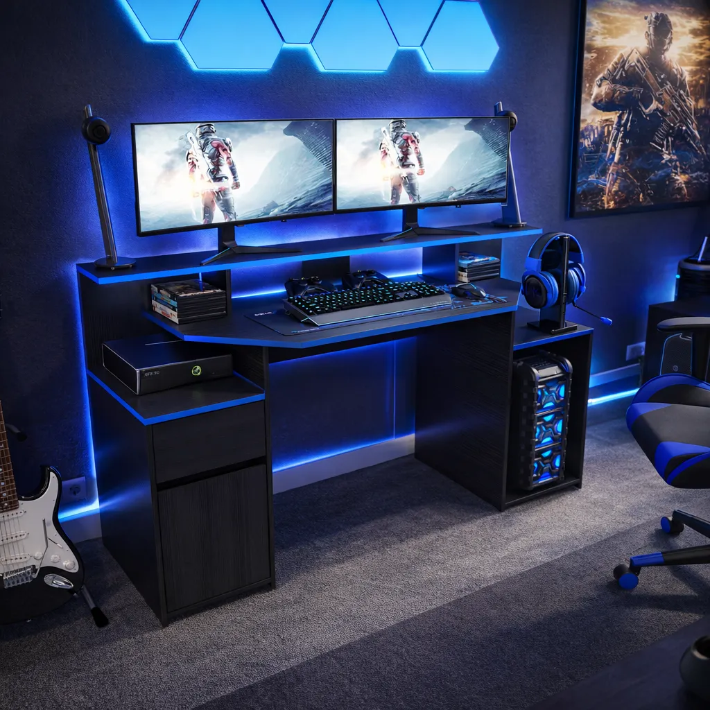 ESCRITORIO GAMER NOCHE